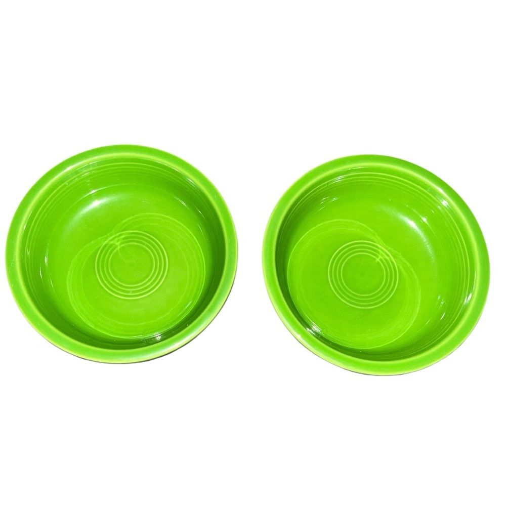 Fiesta 2 green vegetable bowls - Picture 2 of 5